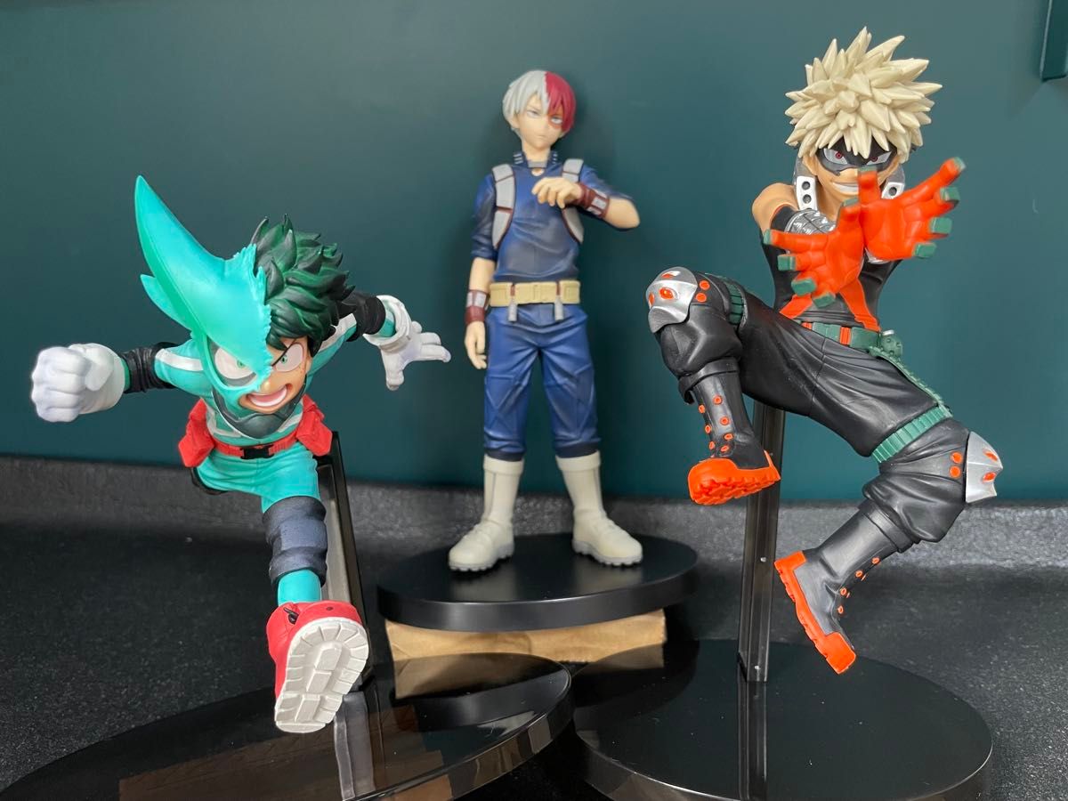 ★Today's Limited-Time Big Sale★ 'My Hero Academia' ★Figures★ Set of 3: Izuku Midoriya, Katsuki Bakugo, Shoto Todoroki