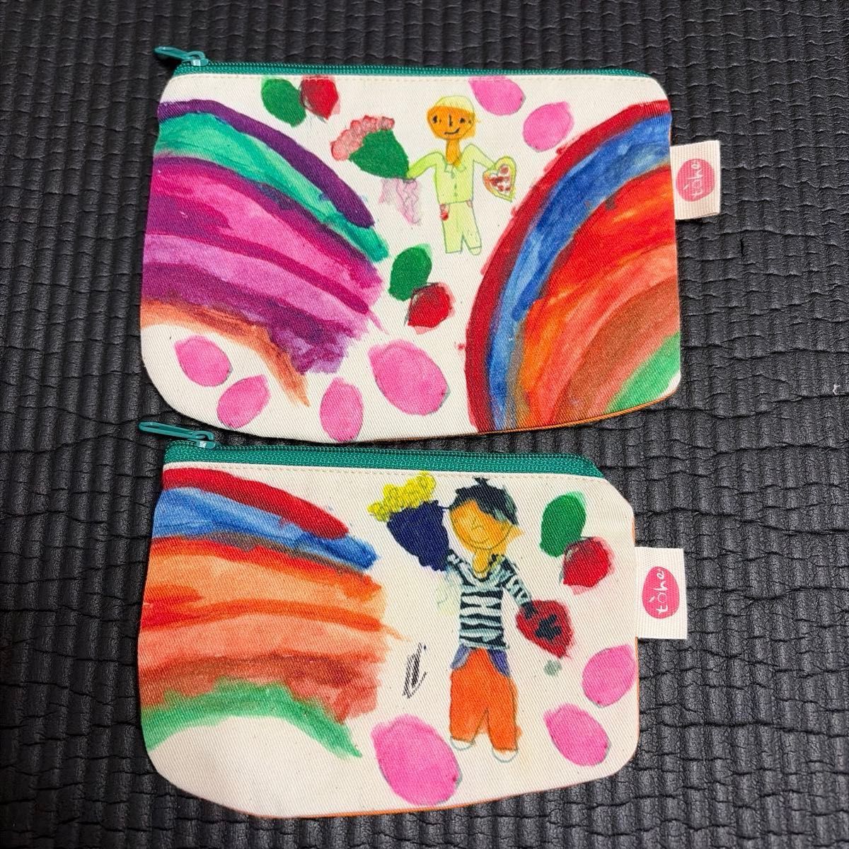 tohe Tohe Pattern Pouch 2-Pack Children's Drawing Art Pouch