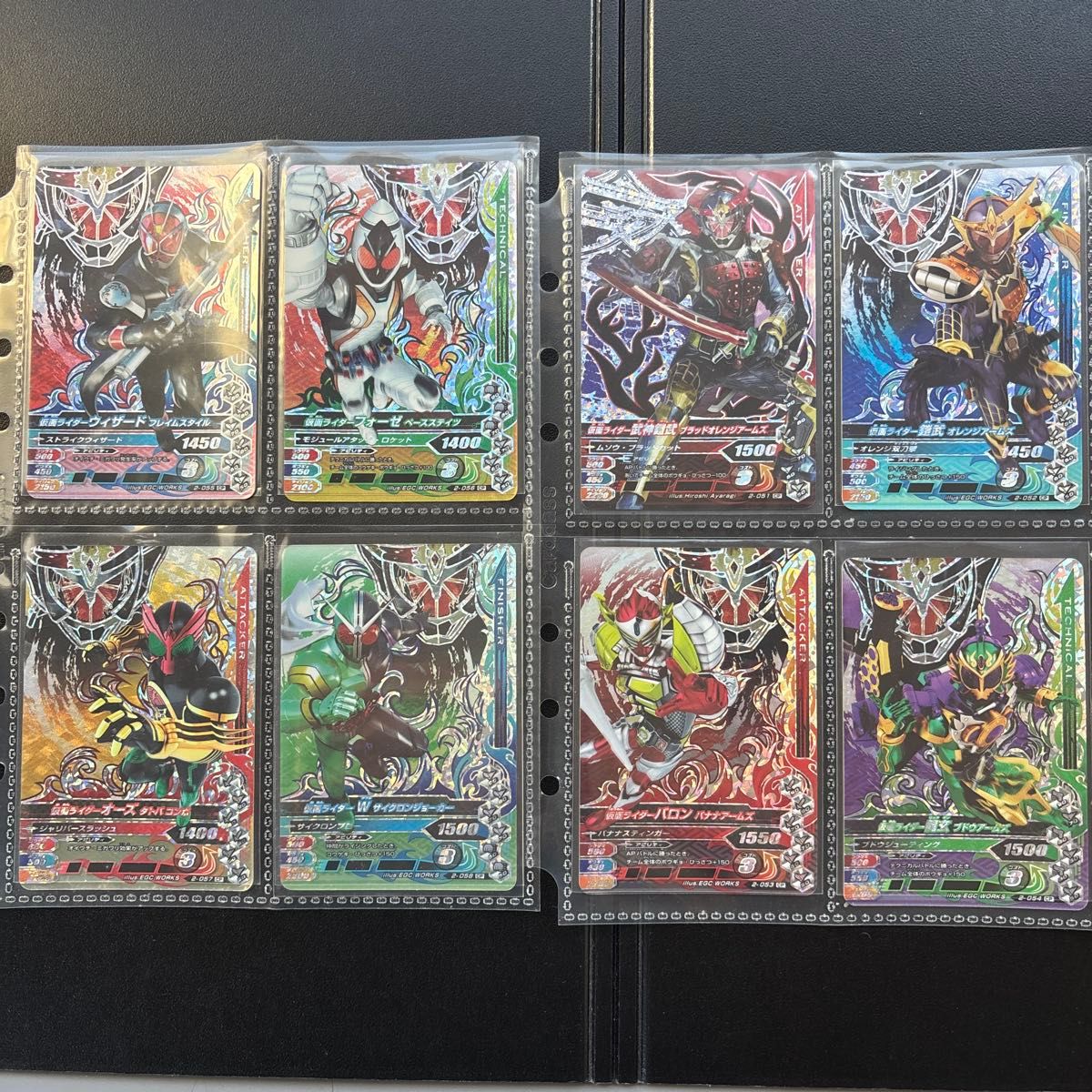 第2弹CP 8枚组合假面骑士战斗