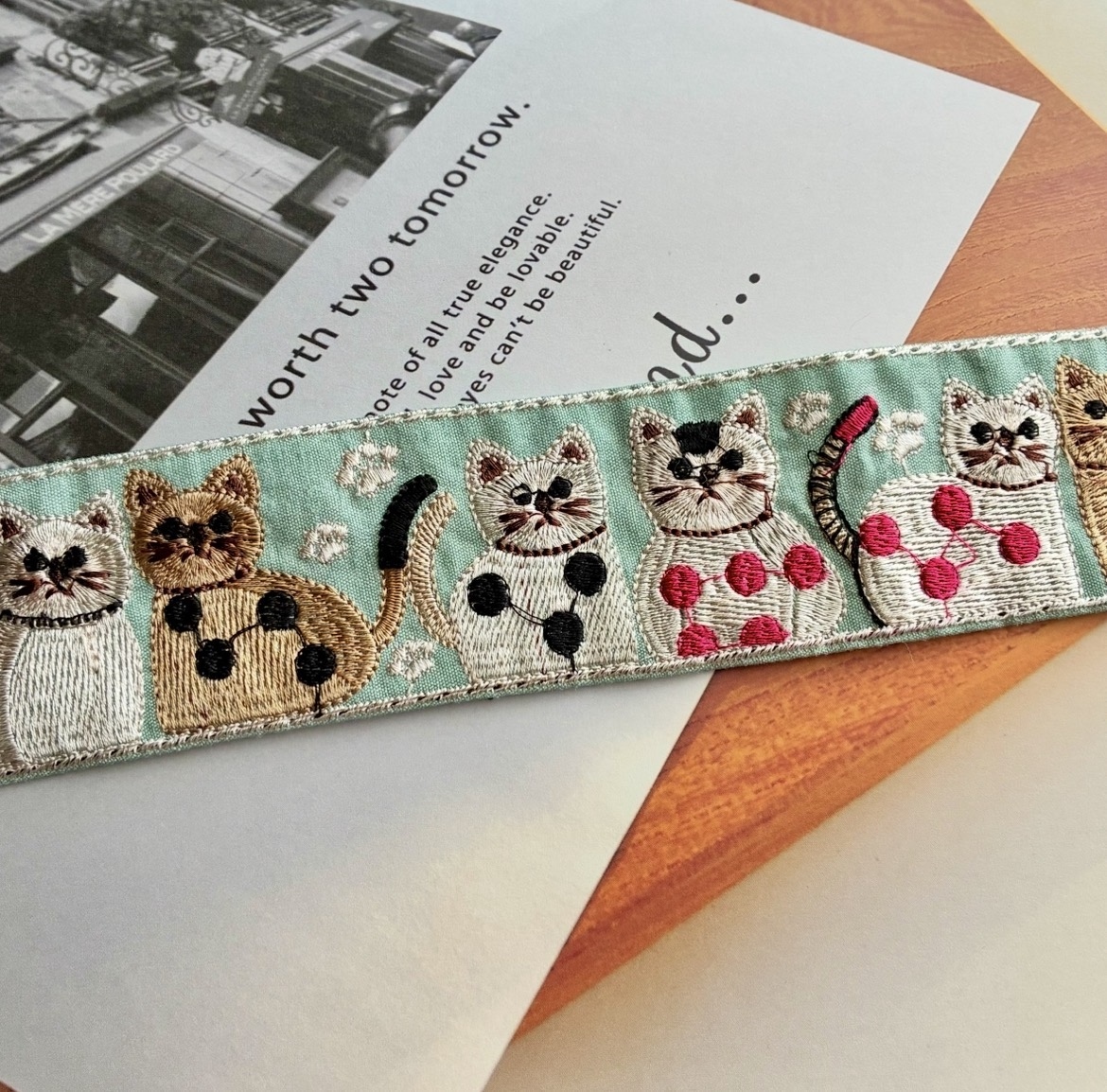 【库存有限】1米 印度刺绣 猫