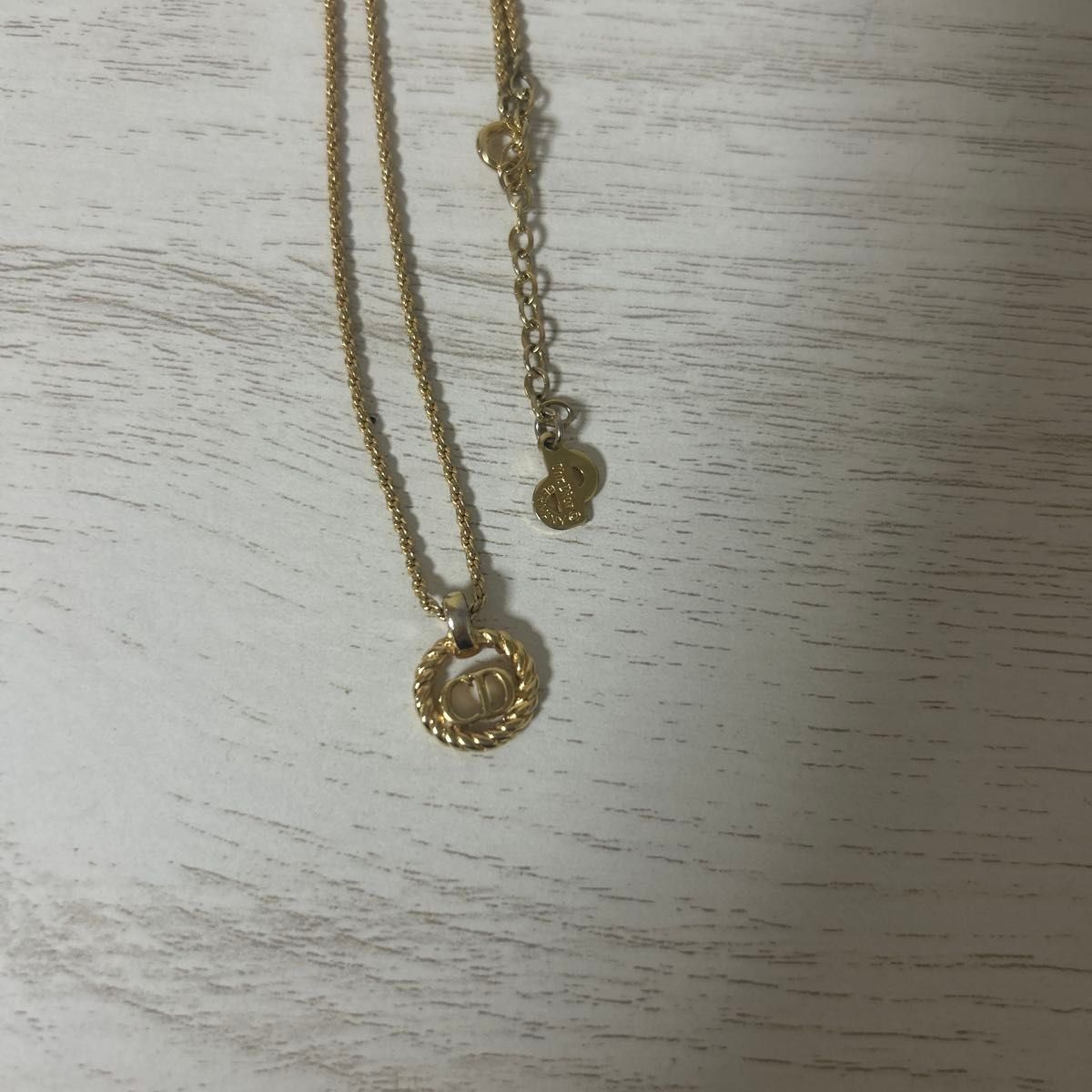 Christian Dior CDロゴ ネックレス ゴールド ヴィンテージ