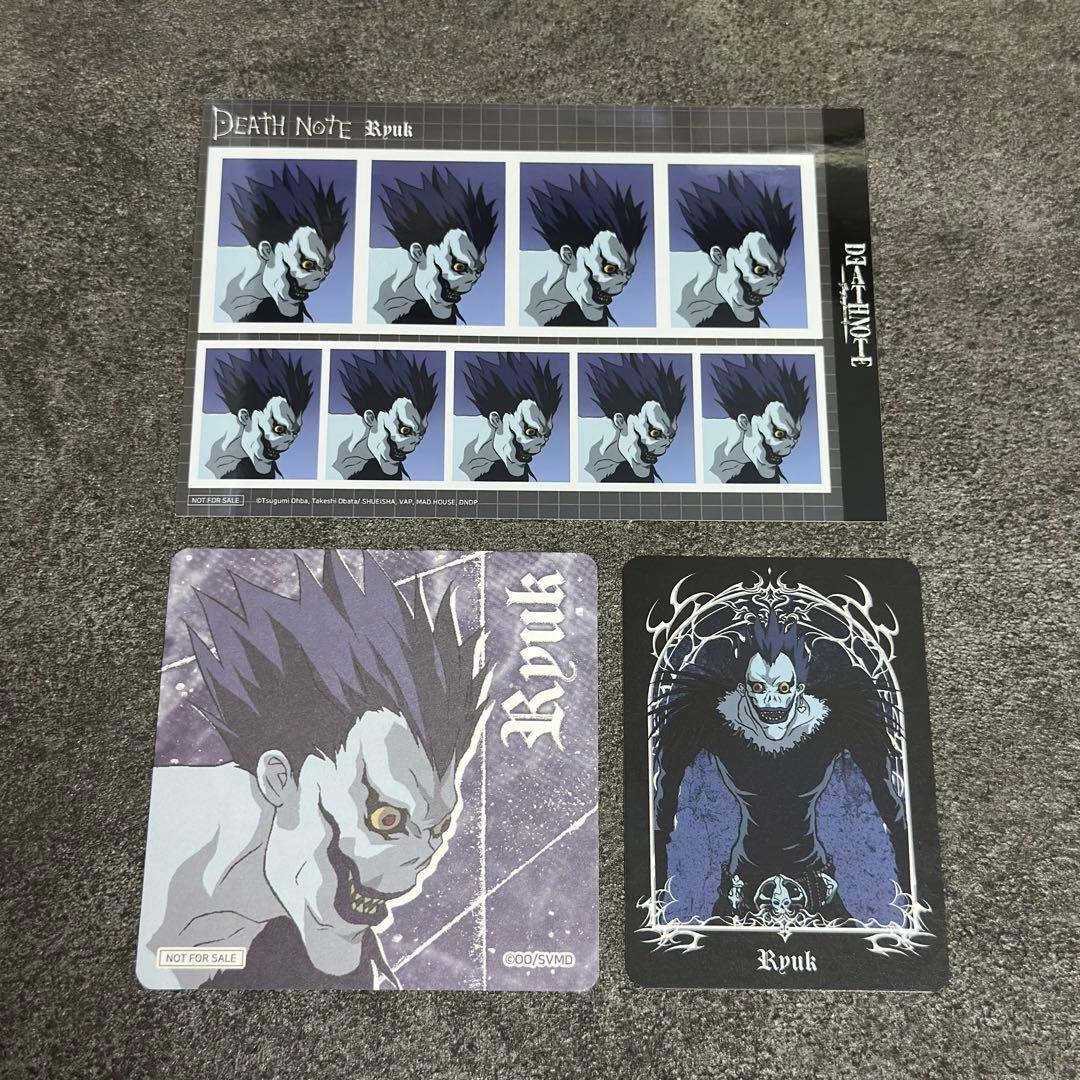DEATH NOTE Ryuuk Card, Bromide, Paper Coaster Set