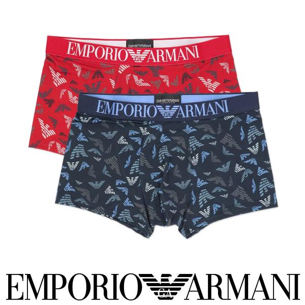 50% OFF enpolio almarni拳击短裤ALL OVER PRINTED微纤维前关闭男士品牌内衣EMPORIO 540armani 95350