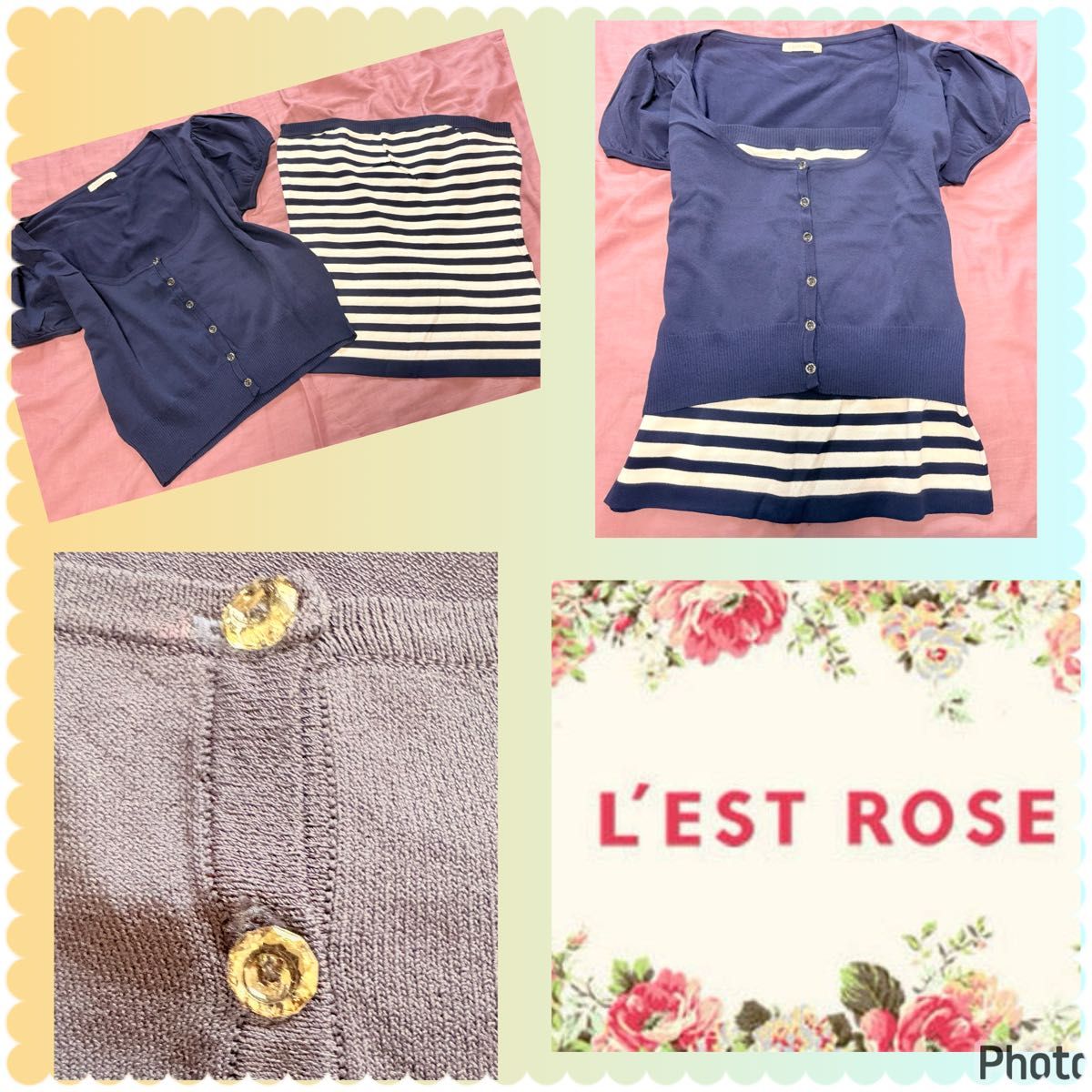 复古玫瑰★优质商品★垂坠感开衫★露脐上衣★套装★萌系★公主萝莉 韩系 姐妹风 开衫 萝莉风