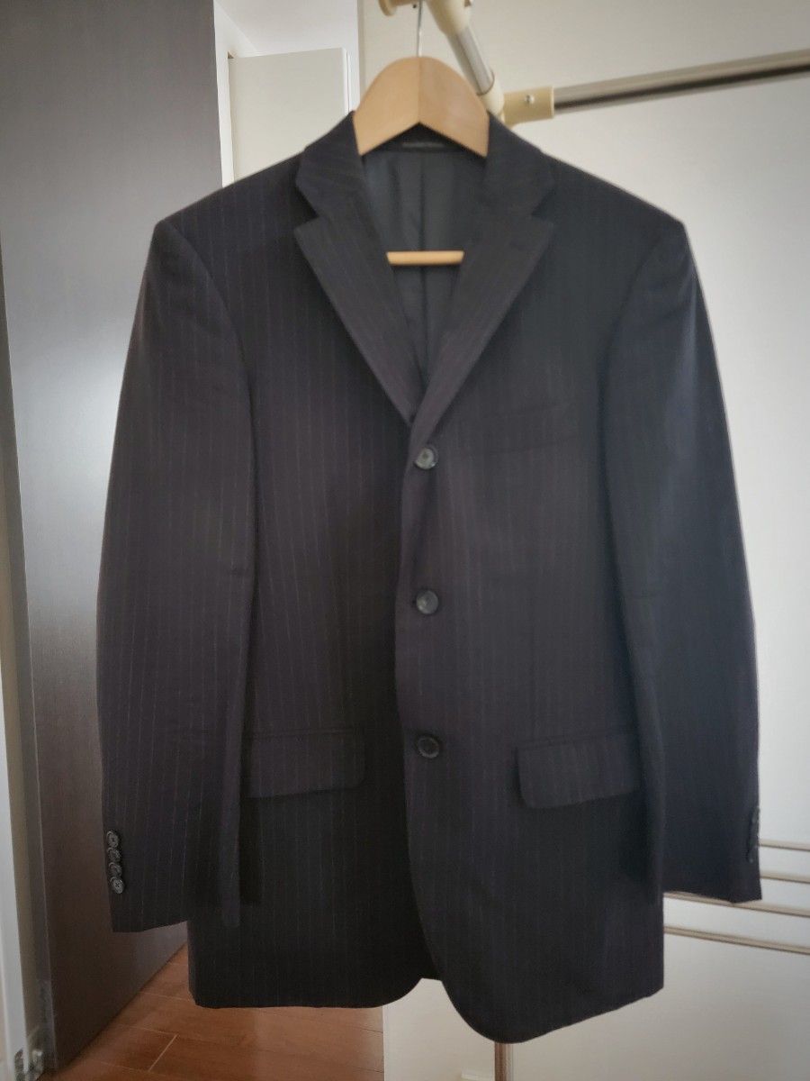 绿色标签休闲(United Arrows)3件套海军蓝西装