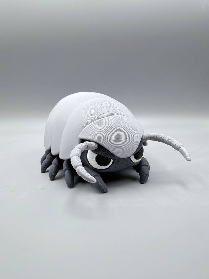 Isopod Figure Deformed Design Gray Length 13 cm