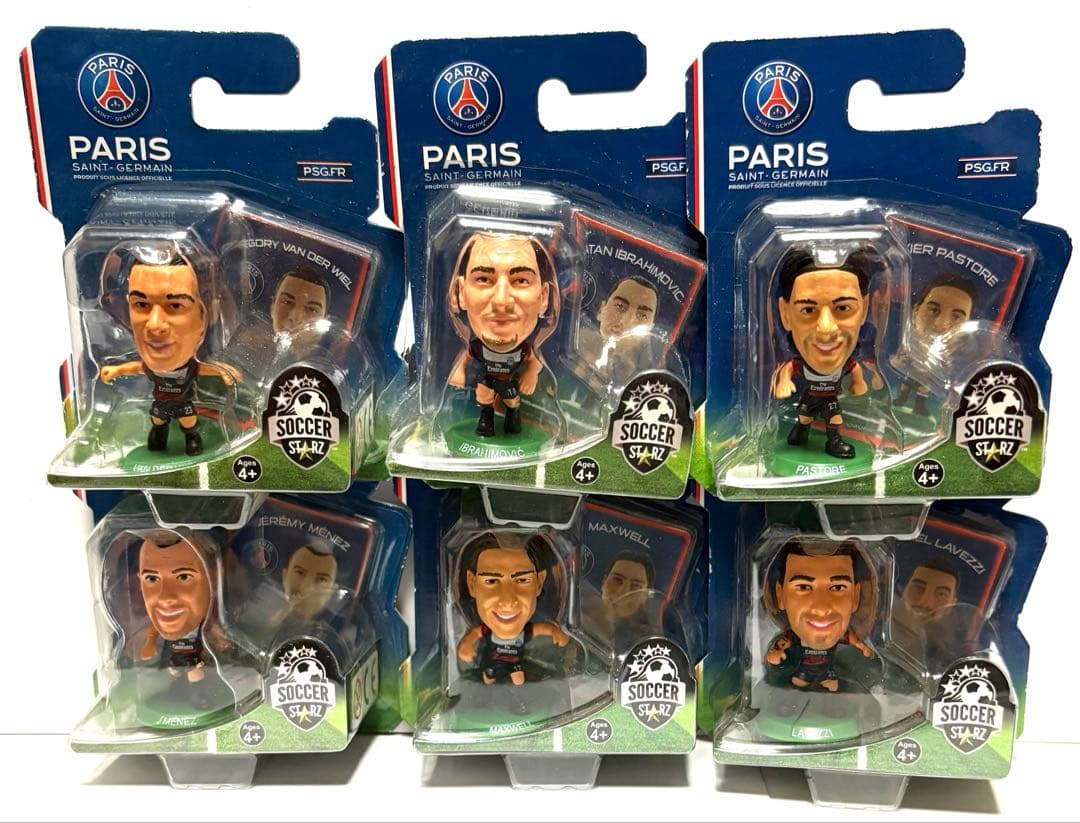 [Soccer Stars] Paris Saint-Germain 6-Piece Set Unopened Ibrahimovic