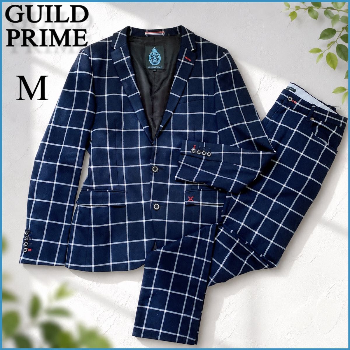 美货gild prime★方格花纹套装M奈比男士上下套装泰勒夹克休闲裤