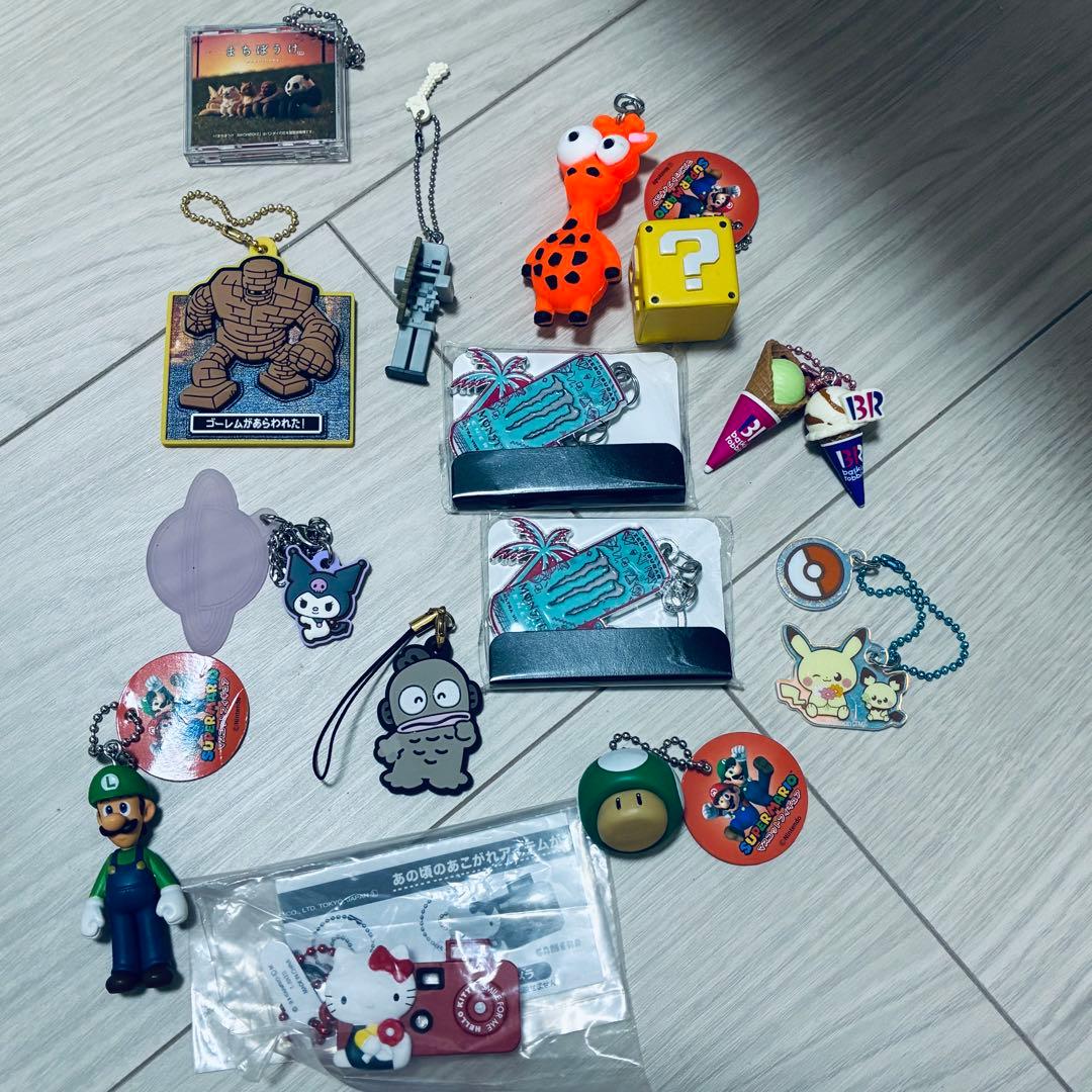 Character Merchandise Miniature Keychain Bundle