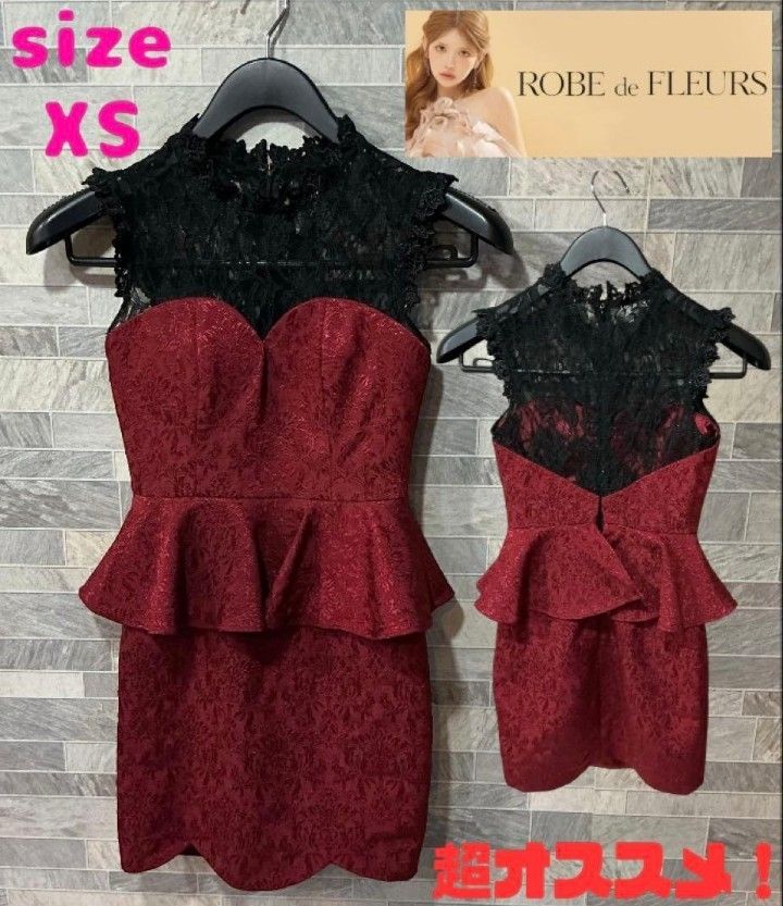 ROBE de FLEURS 高级俱乐部礼服 蕾丝 XS