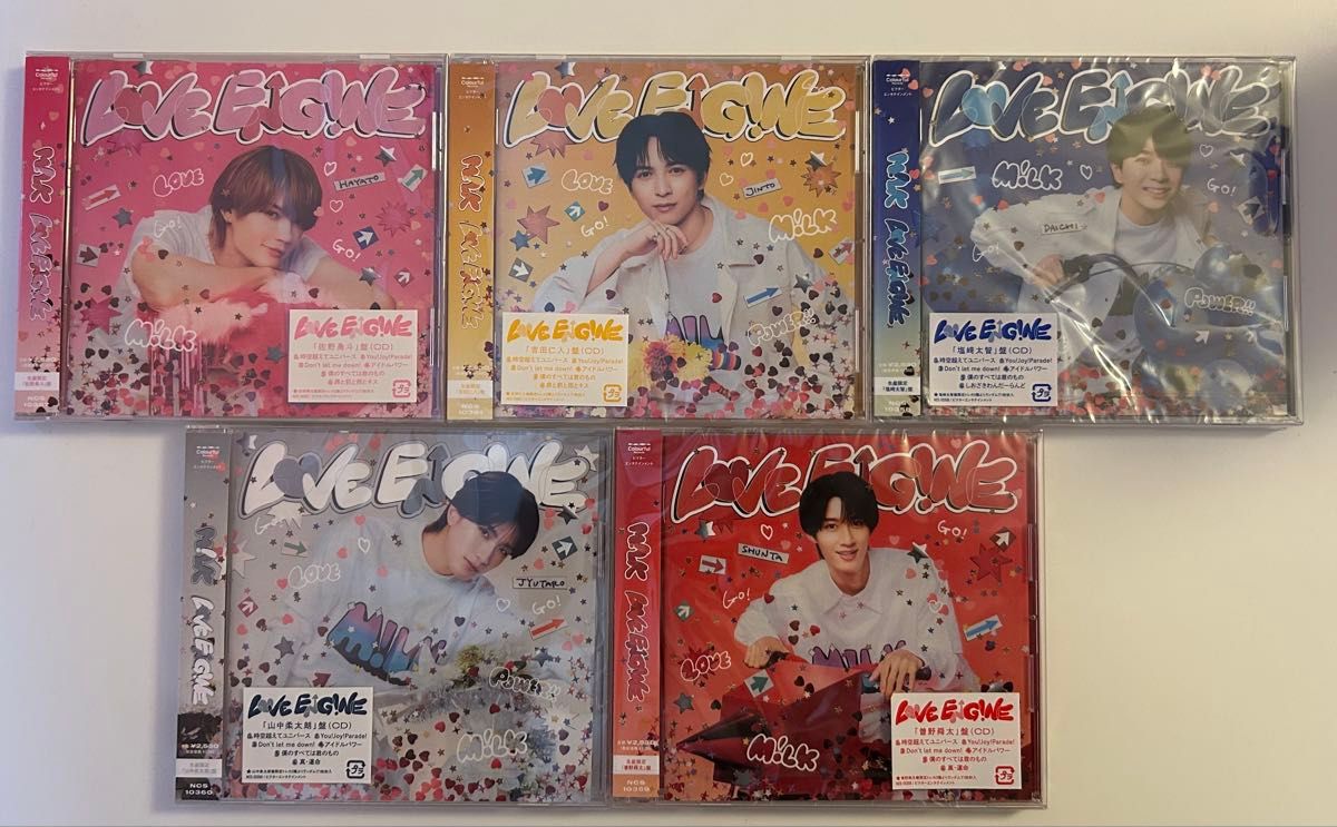 M!LK CD LOVE ENG!NE 5枚 セット 5人 新品未開封