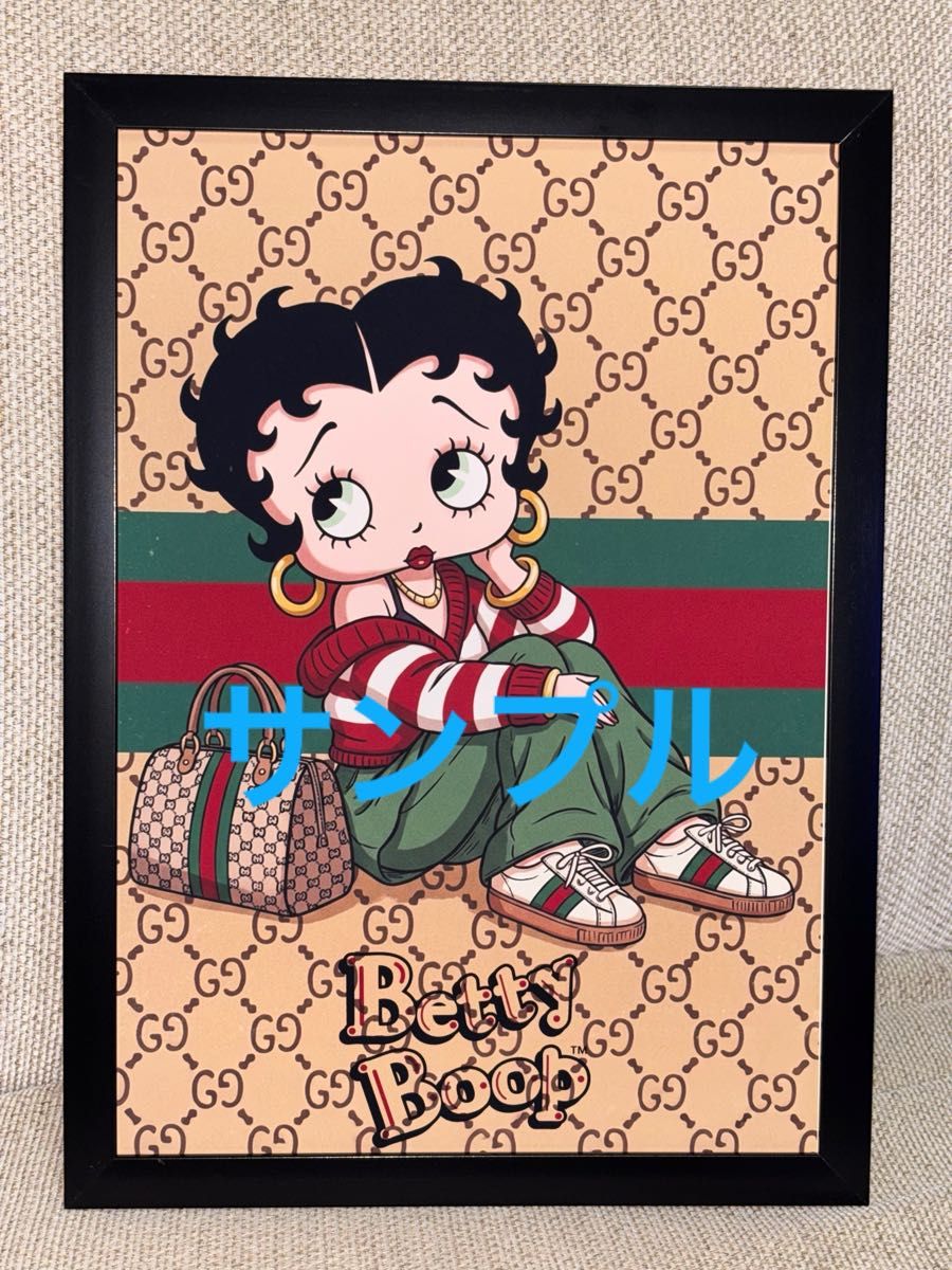 402 贝蒂小姐 美式复古艺术海报 A4 带画框