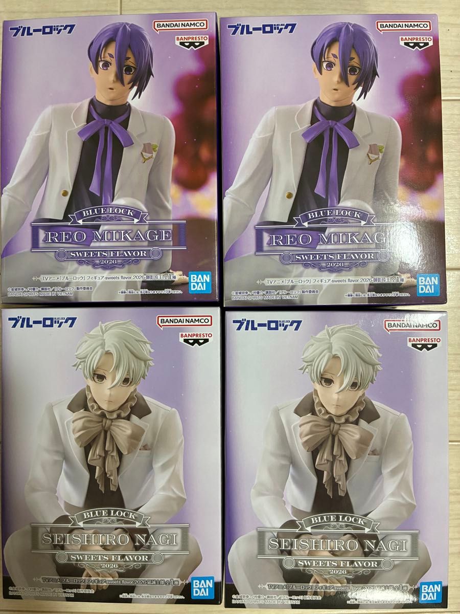 Blue Lock Figure SWEETS FLAVOR 2026 Reo Mikage Seishiro Nagi 4-Piece Set