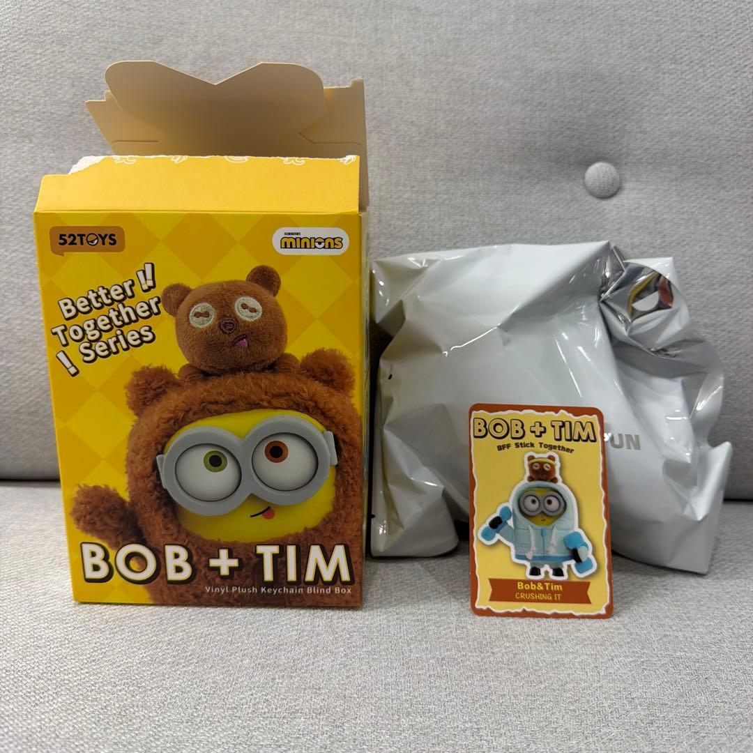 ✨52TOYS✨小黄人 BOB+TIM 吉祥物 毛绒玩具
