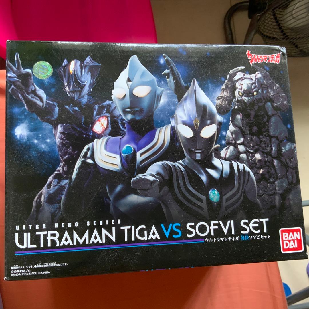 China-exclusive Ultraman Tiga Sofubi Battle Set Figure