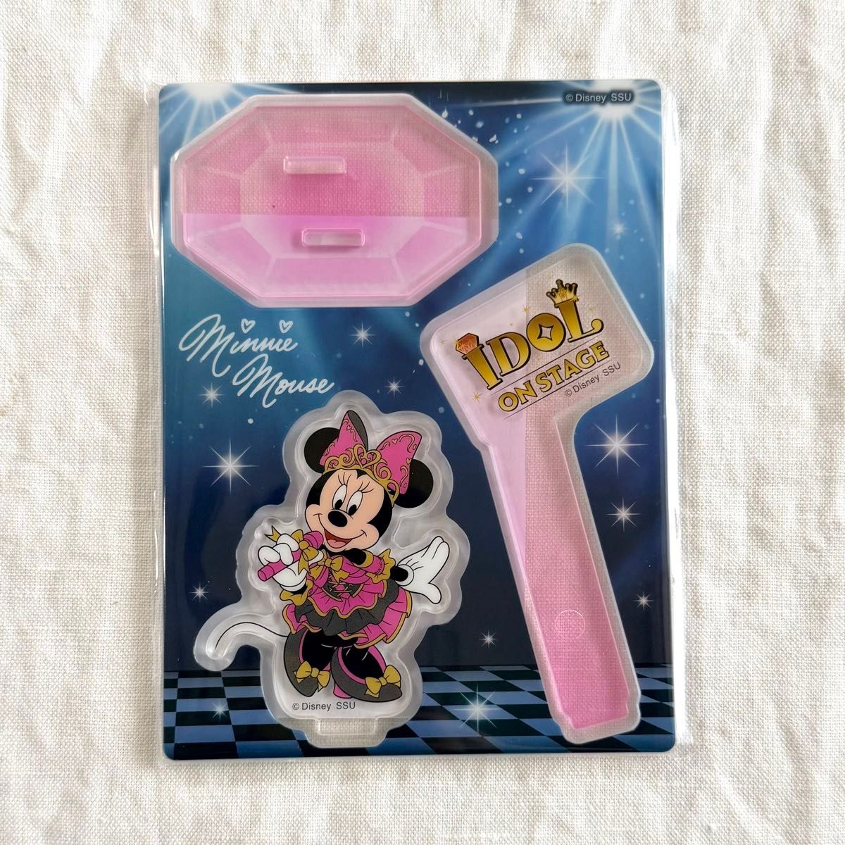 【Coupon Available】 Happy Lottery: Disney Idol on Stage, Prize F: Acrylic Stand Props – Minnie Mouse