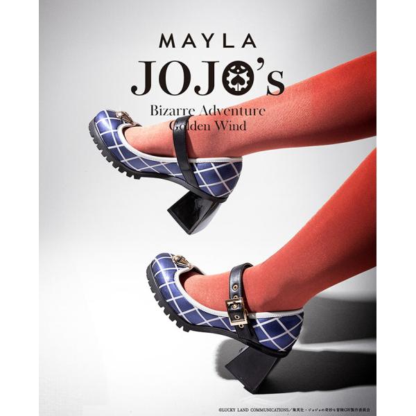 MAYLA マイラ ジョジョの奇妙な冒険 黄金の風 グッズ 靴 パンプス アイコニック シューズ オブジェ パンプス オフ バージョン グイード・ミスタ