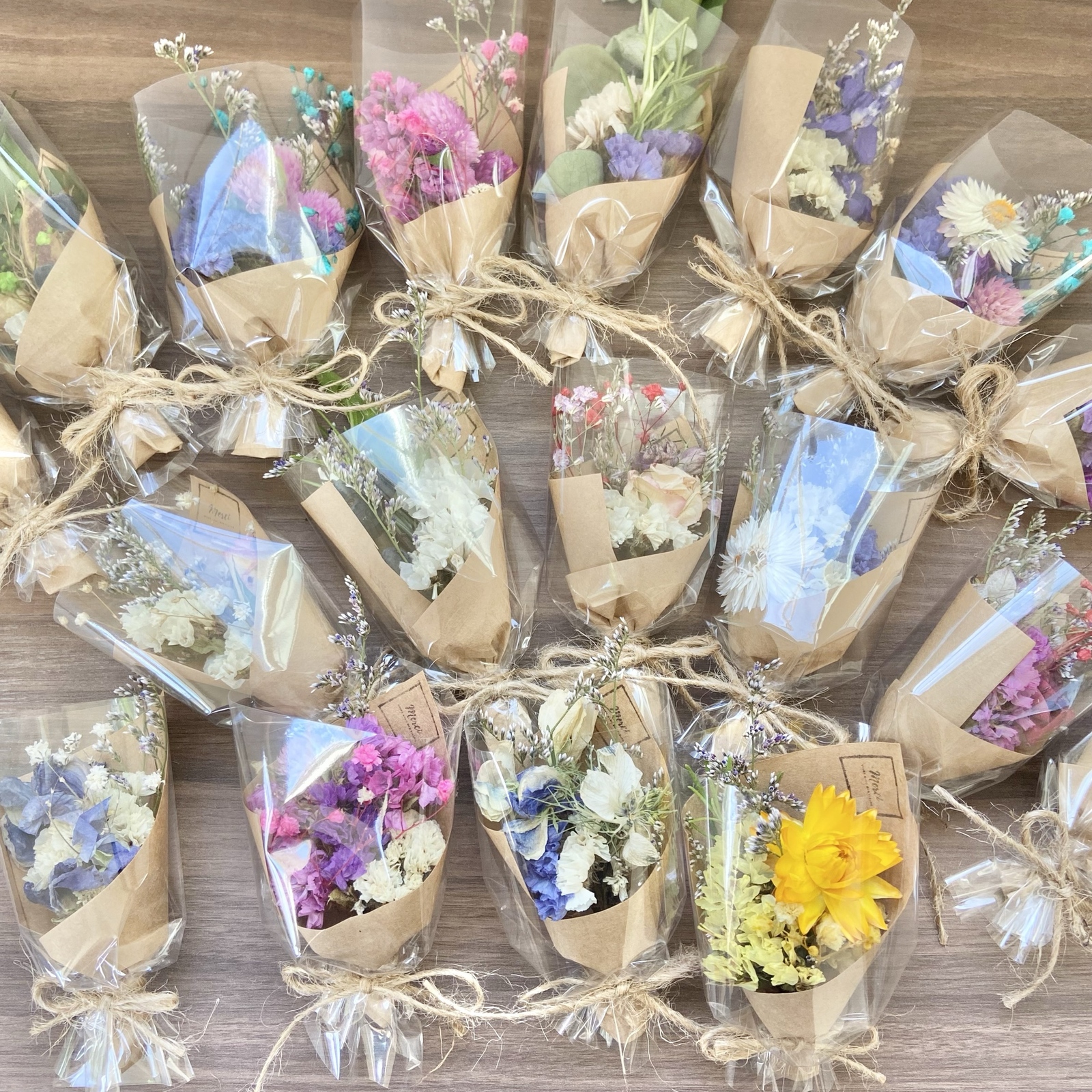 迷你花束 干花 小型花束 小礼物 答谢 礼品 毕业 婚礼
