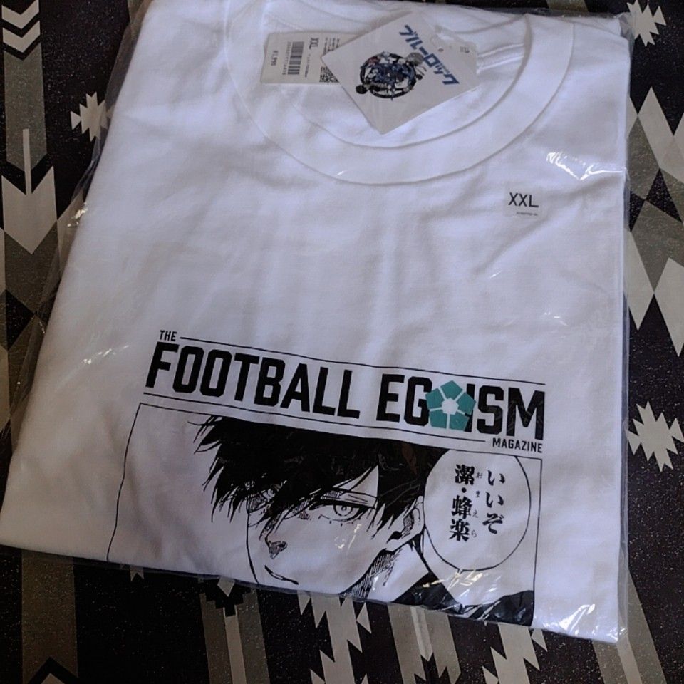蓝色监狱 T恤 THE FOOTBALL EGOISM 洁世一 蜂乐回 白色 XXL
