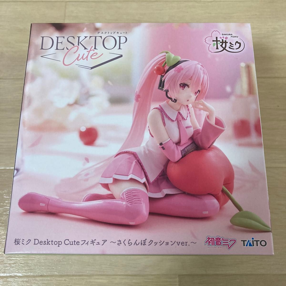 桜ミク Desktop Cute フィギュア さくらんぼクッションver. タイトー 初音ミク