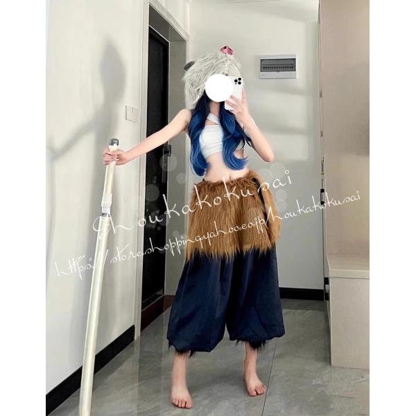 鬼灭之刃嘴平伊之助女性cosplay性转cosplay服装活动cosplay化装活动伪装学园祭摄影祭圣诞万圣节