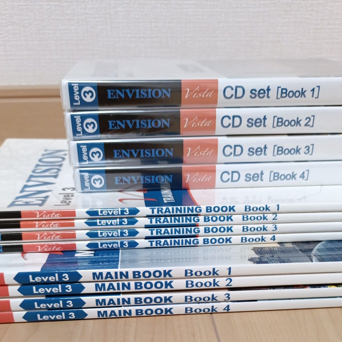 ECC ENVISION Level 3 Vista 文本 CD套装 英语教材 中学 高中 社会人 英语口语 中级 高级 海外