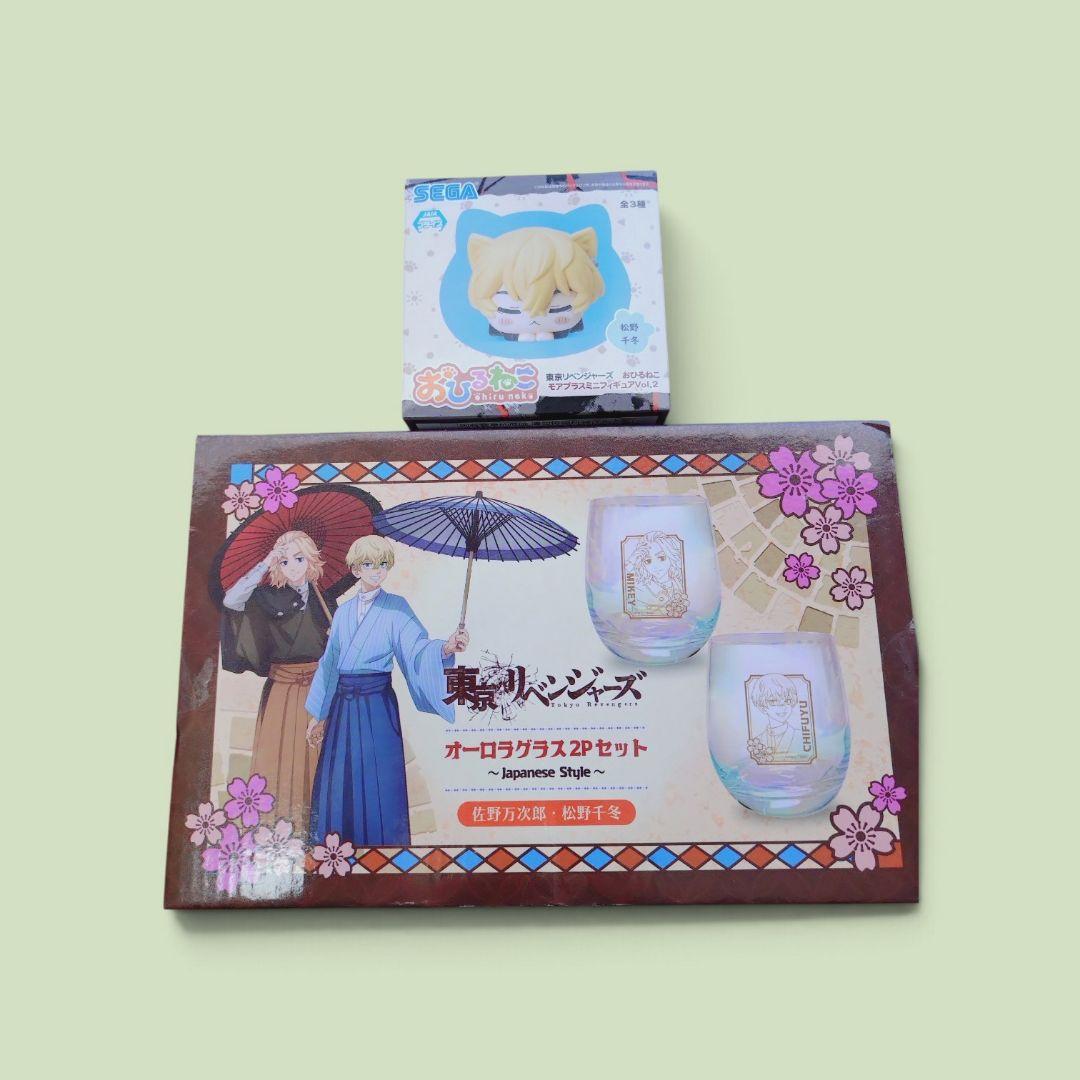 Tokyo Revengers Aurora Glass 2P Set & Neko Senku