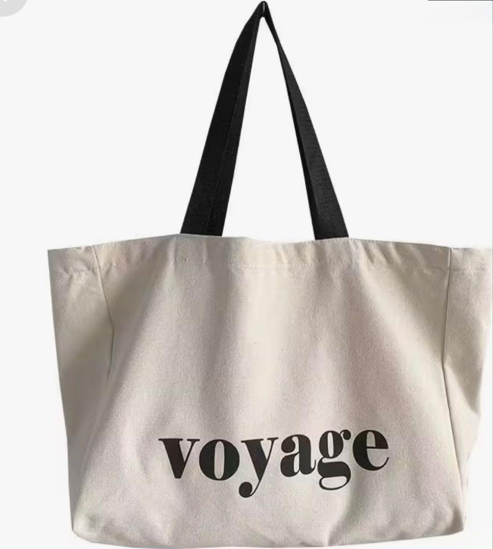 Voyage 标志帆布托特包