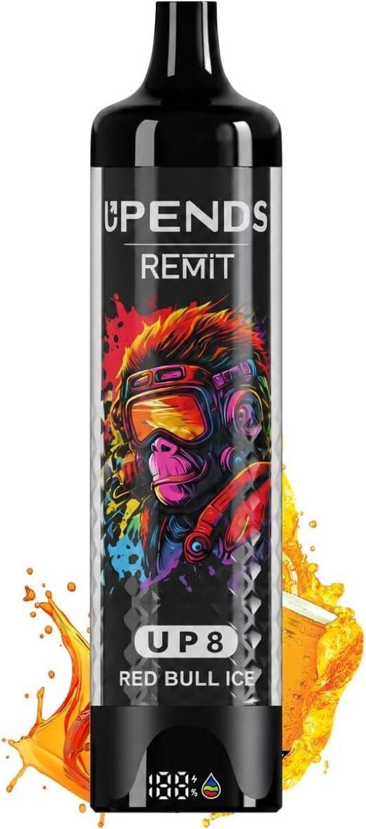 UPENDS Remit UP8 30000次一次性电子烟DTL 2阶段输出RGB灯LED显示贝