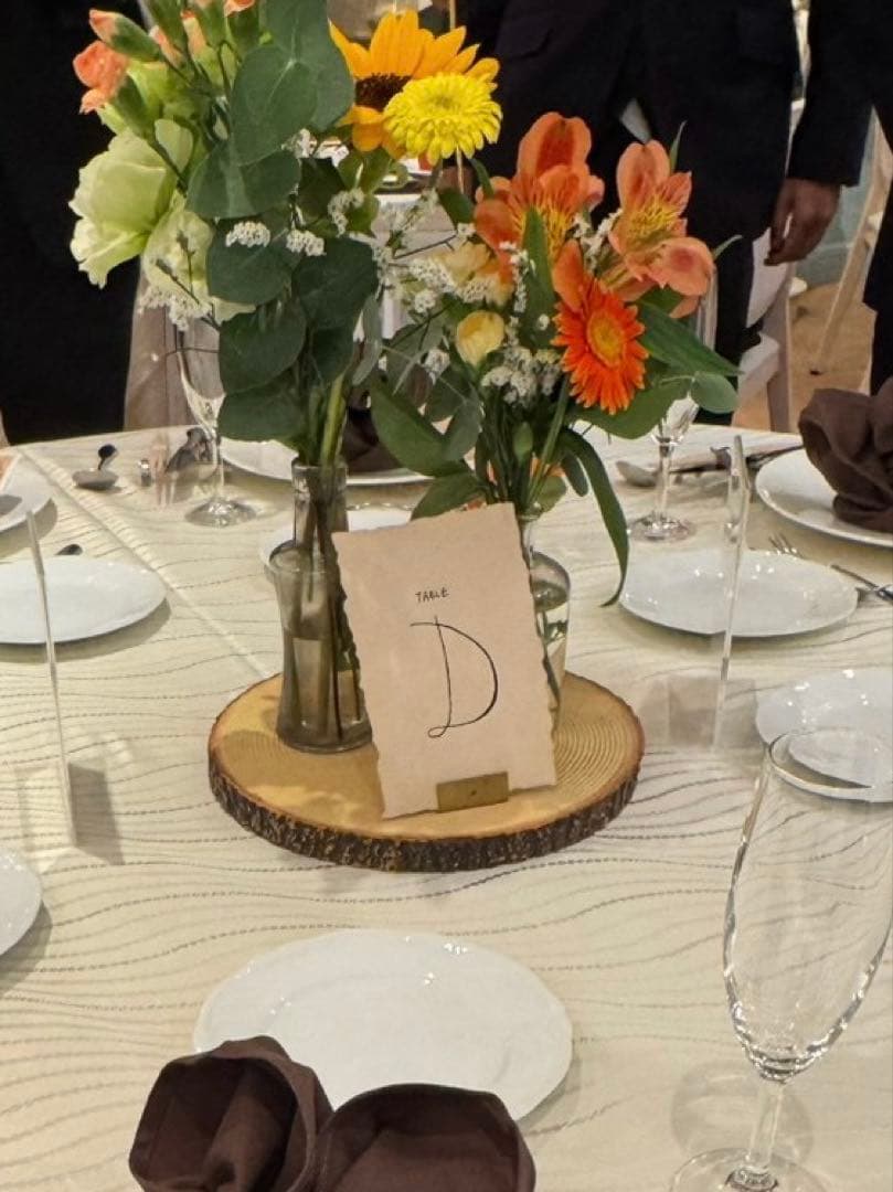 Wedding Table Number Cards A to J Set Antique Tea Dye