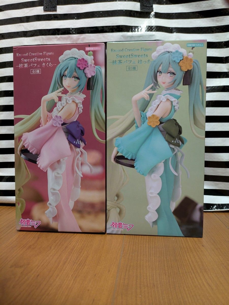 初音未来 Exc∞d Creative Figure SweetSweets 抹茶芭菲 2种套装 全新未开封
