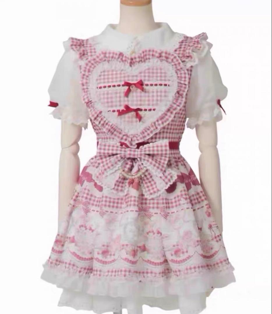 丽兹丽莎Sweet Gingham Tea Room连衣裙红色