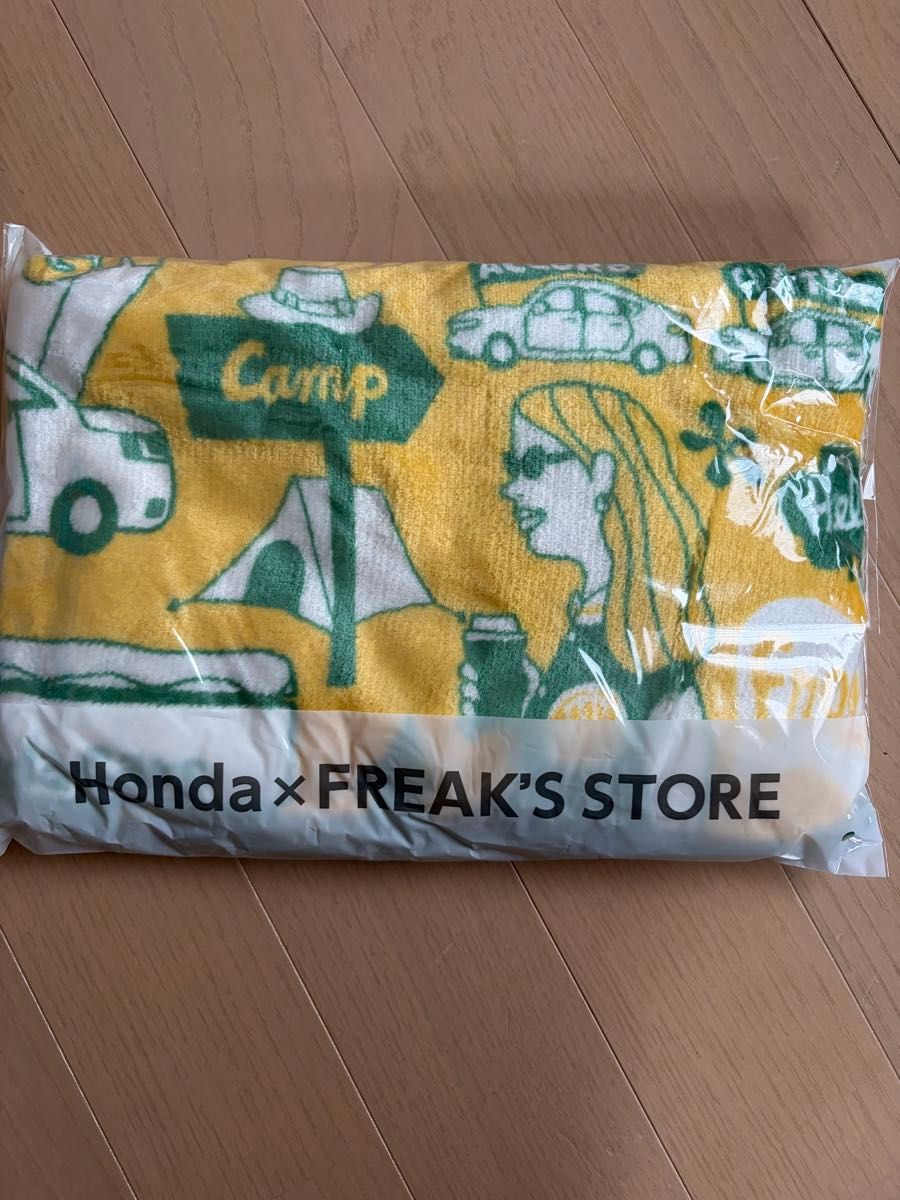 Honda x FREAK'S STORE コラボ ブランケット イエロー キャンプ