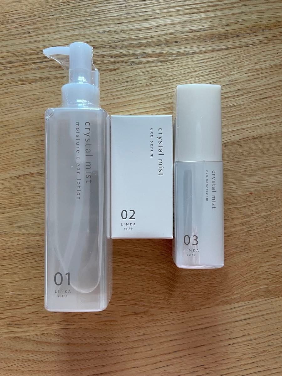 新品未开封Crystal Mist LINKA esthe化妆水美容液霜三件套