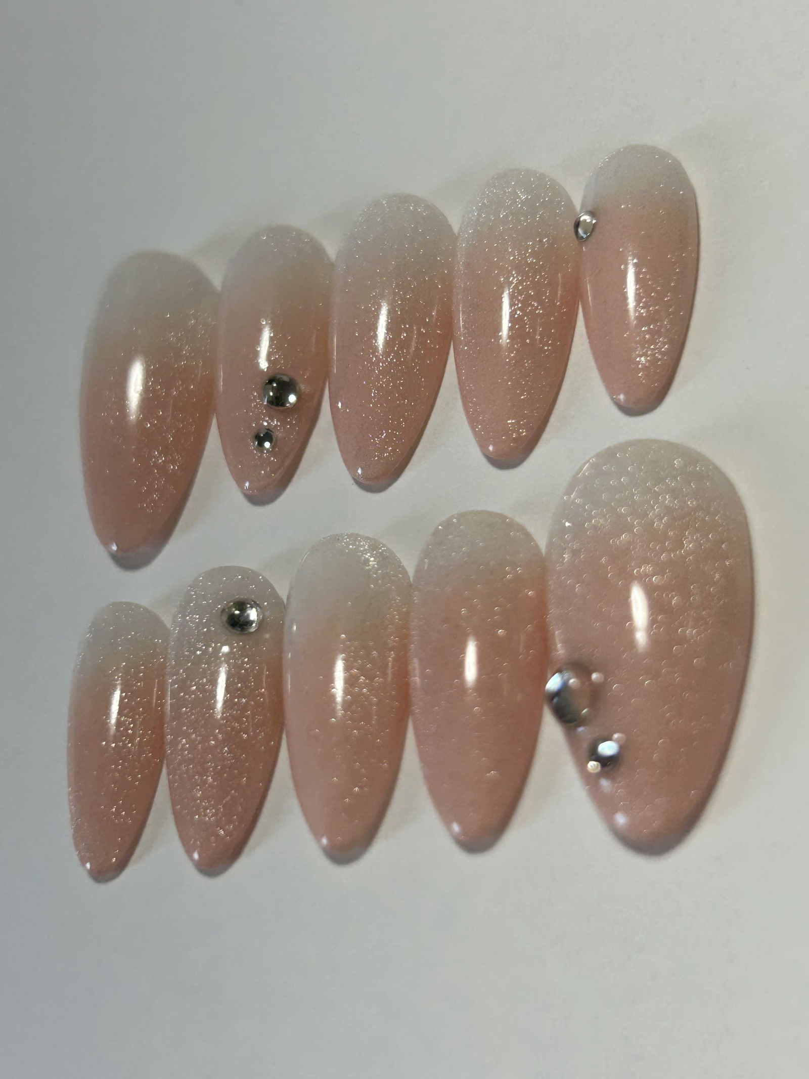 Pink Beige Baby Boomers Nail Tip