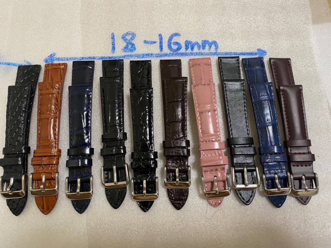 10-Piece Watch Strap Set, Replacement Straps, 18-16mm