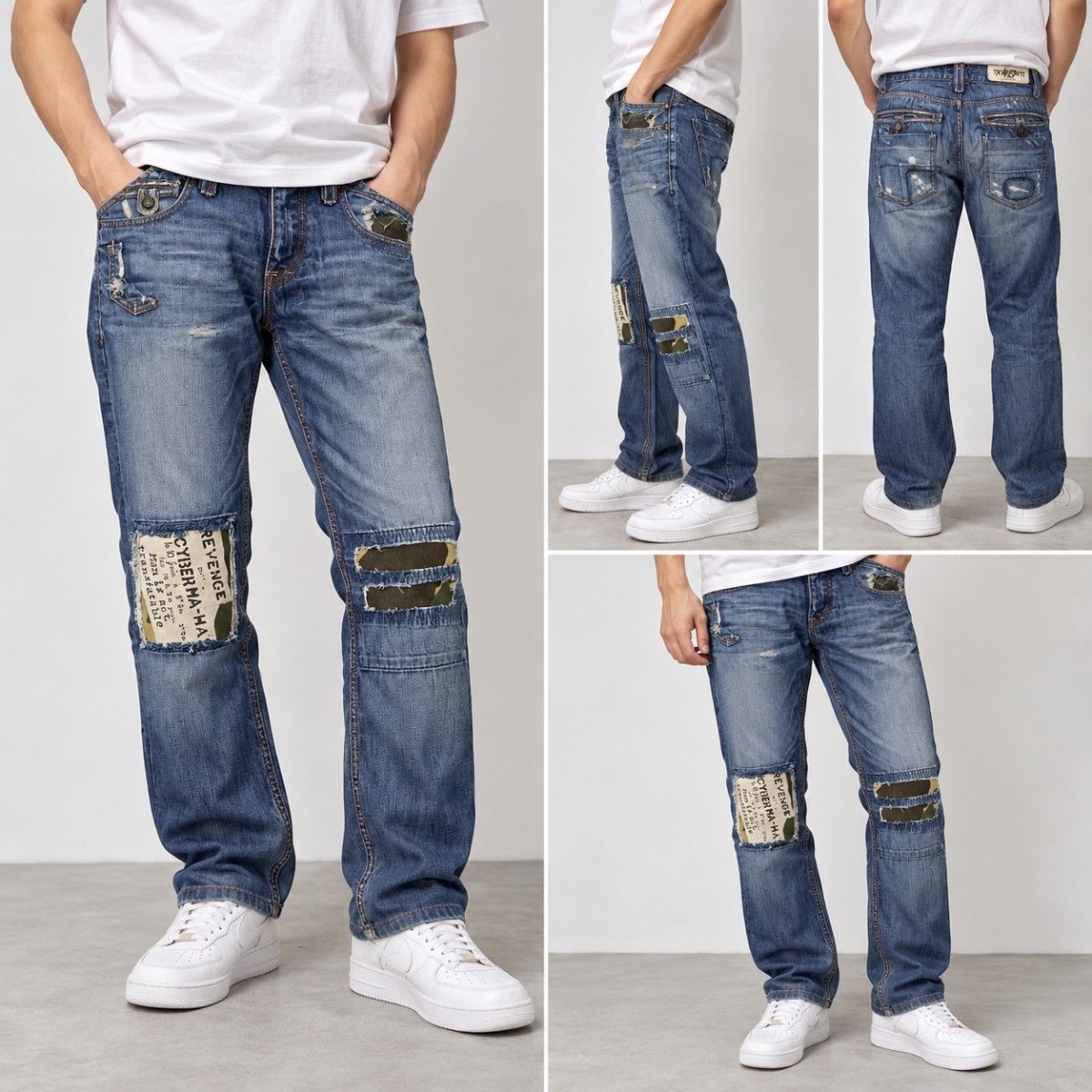 Taverniti So Jeans 做旧处理 Y2K 牛仔长裤 W32