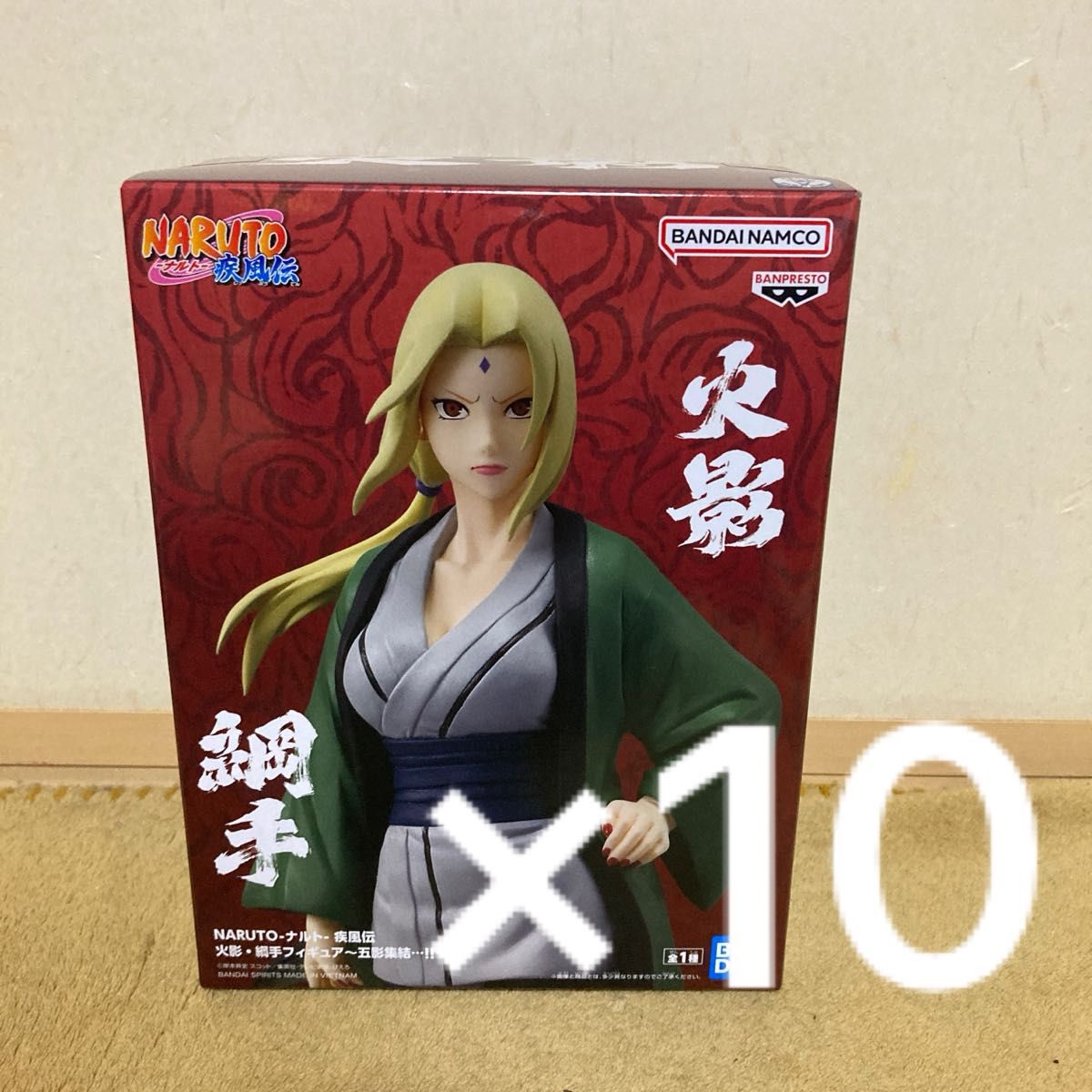 火影忍者 疾风传 火影纲手 人偶 五影齐聚 BANDAI 10个装