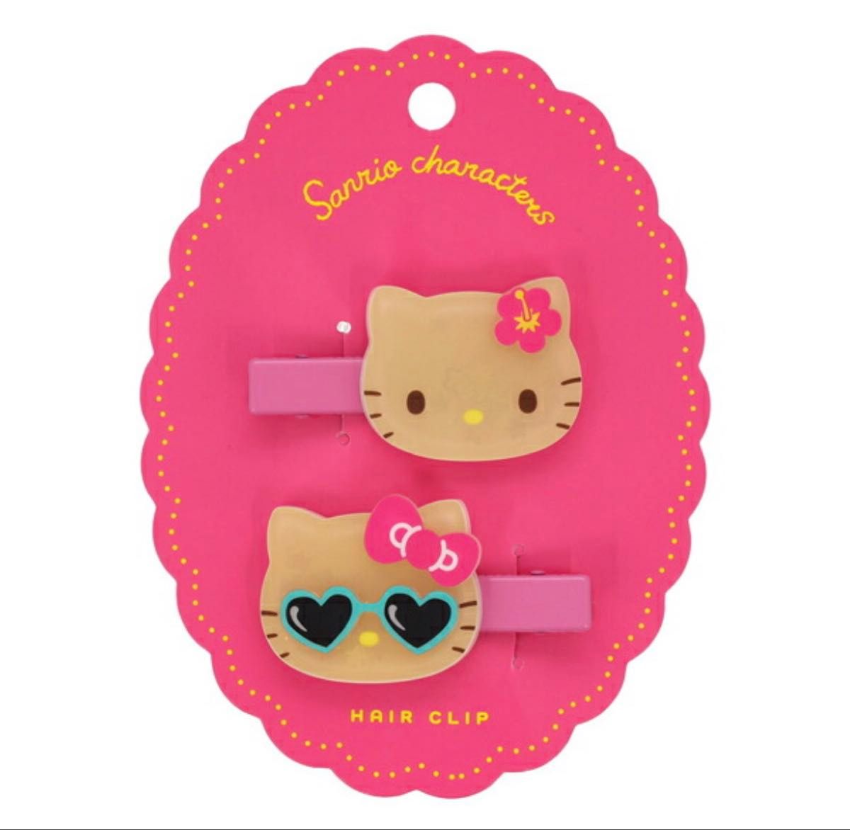 Sanrio ハローキティ サンリオ 日焼けキティ 前髪クリップ ヘアクリップ