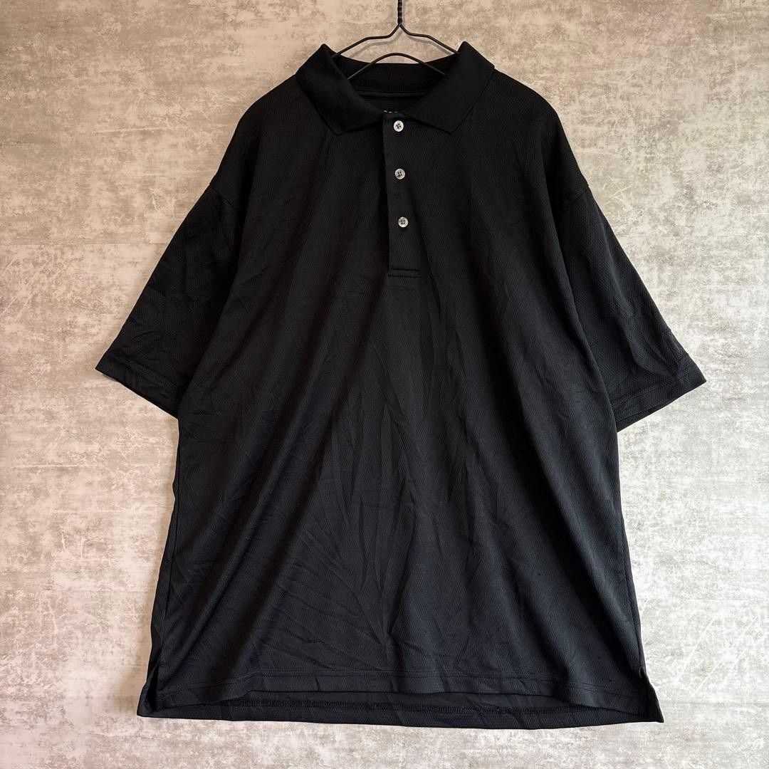 PGA巡回赛Polo衫 纯色 L 黑色 聚酯纤维 高尔夫 常规领 黑色 二手服饰