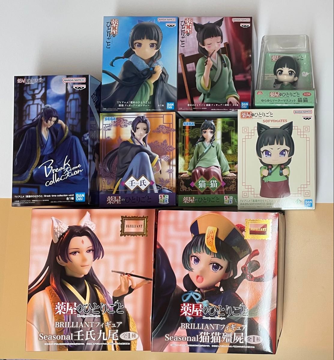 The Apothecary Diaries Figure 9-Piece Set Maomao Ranshi Bulk Sale