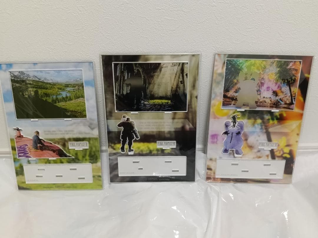 Final Fantasy VII Rebirth Acrylic Diorama Key Art - Set of 3