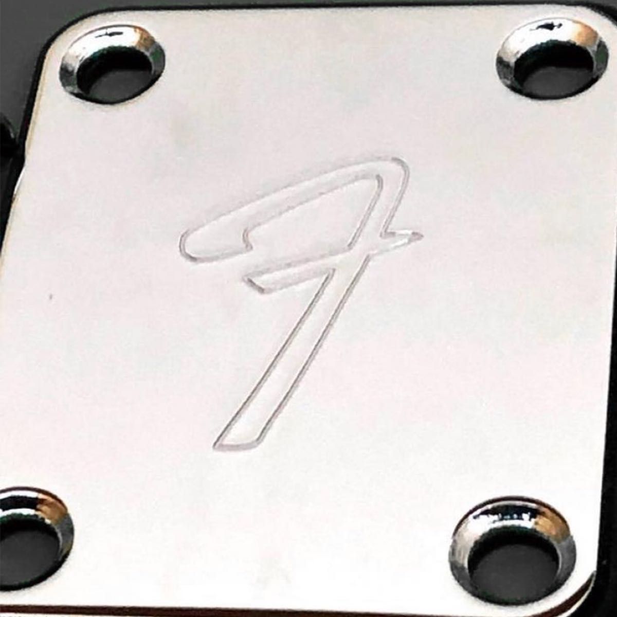 【全新】Fender 费尔南德斯 F 标志琴颈贴片 镀铬 带配件