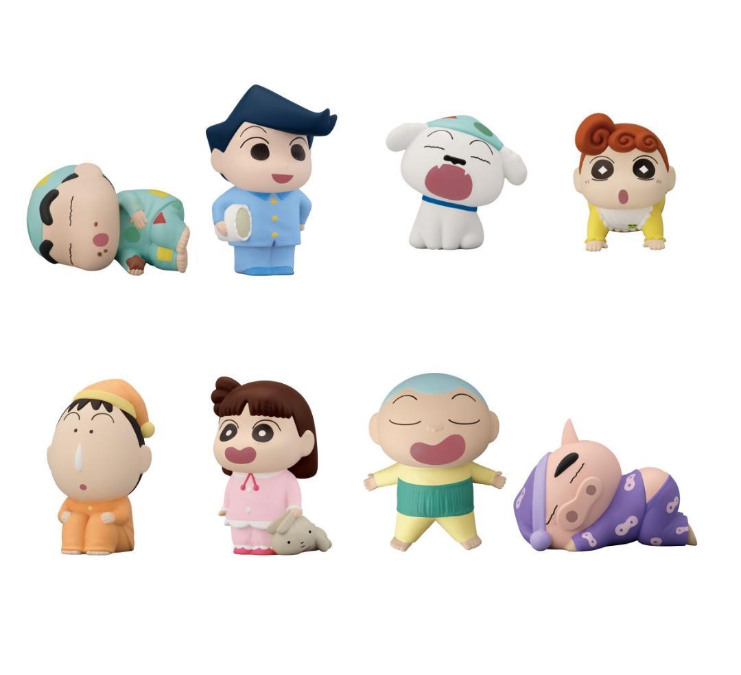 Full Set of 8 Types Crayon Shin-chan Friends 4 Soft Vinyl Figures