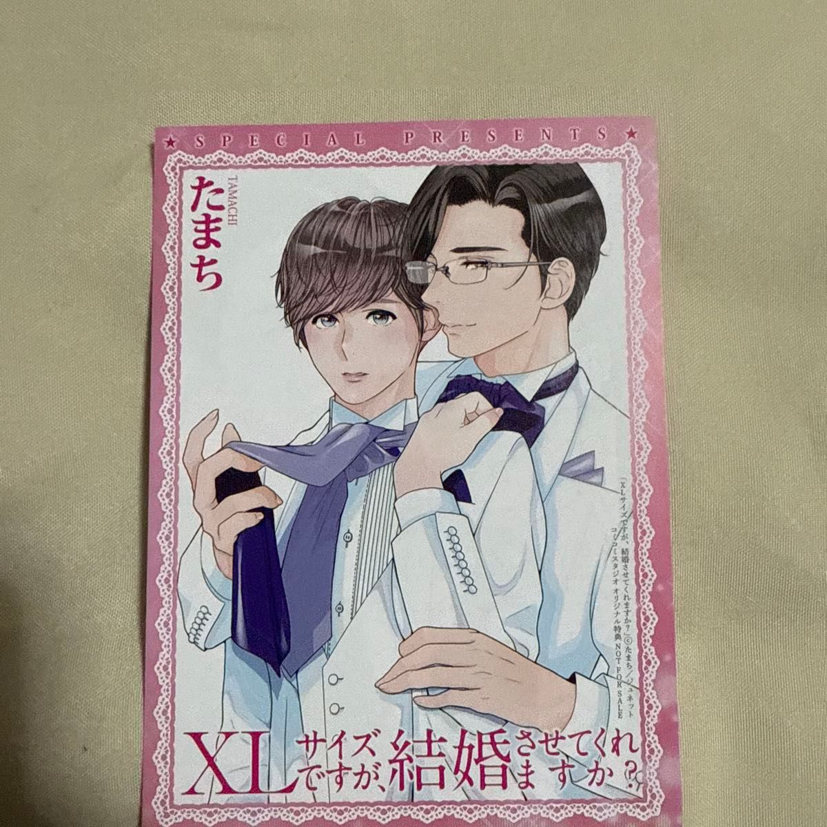 是XL号的,可以让我结婚吗?漫画工作室小册子优惠
