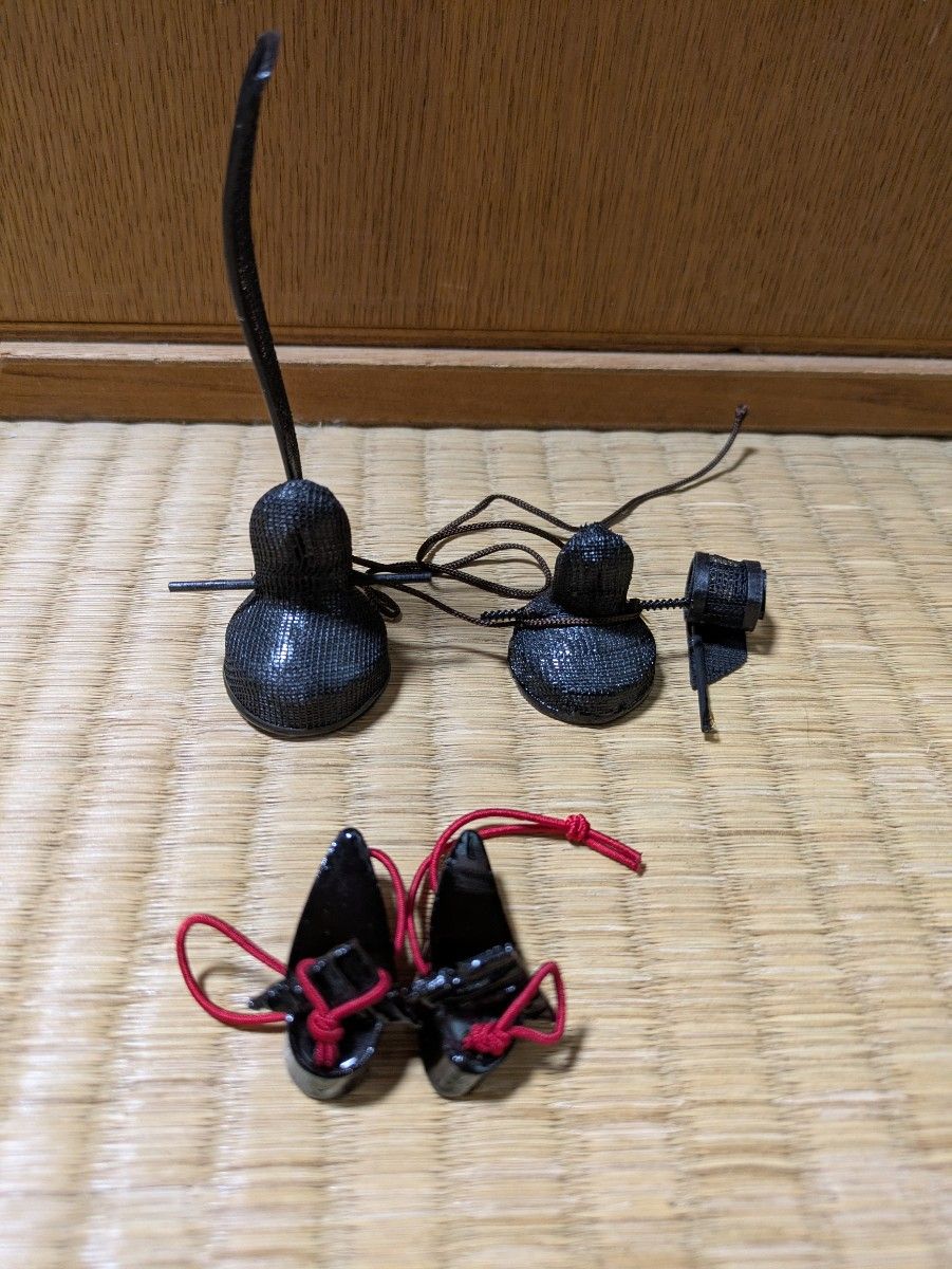2 Crowns, Footwear: Asageta 1 Pair, Doll Miniature Accessory for Hina Decoration, Hina Doll Accessories, Diorama, Japanese Culture, History, Heian Period Figure