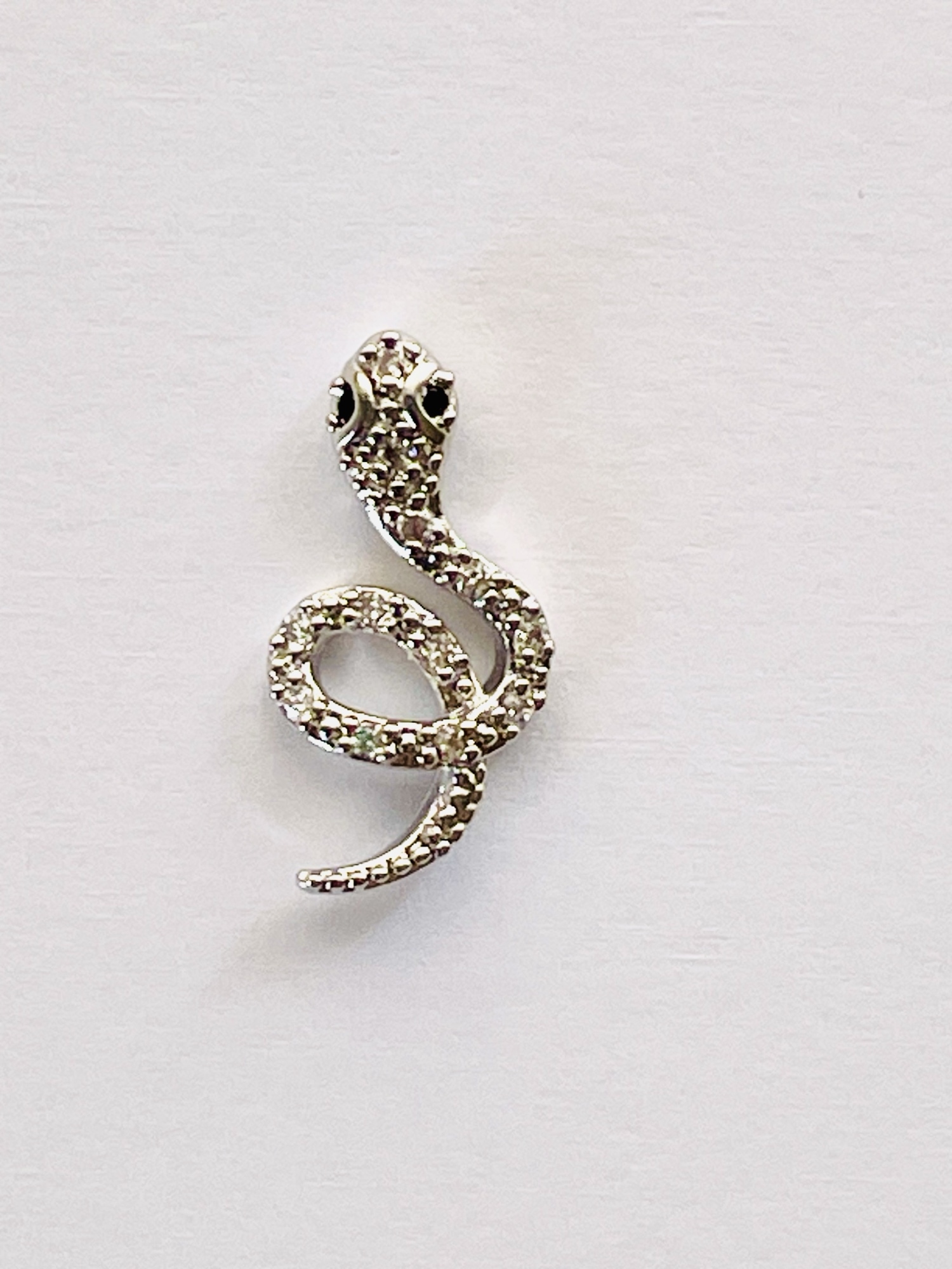 美甲配件 金属配件 金属 自制凝胶美甲用品 蛇形配件 D2008-2 银色