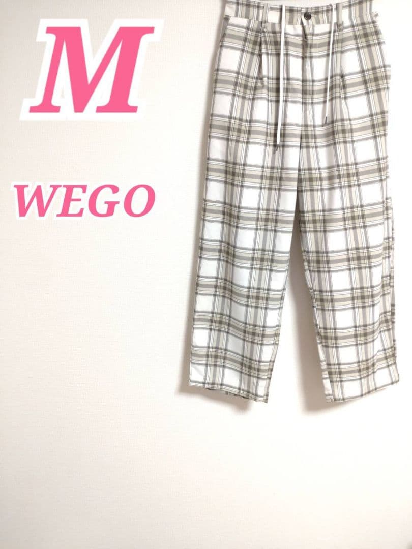 WEGO检查柄宽裤眼底M尺寸休闲搭配