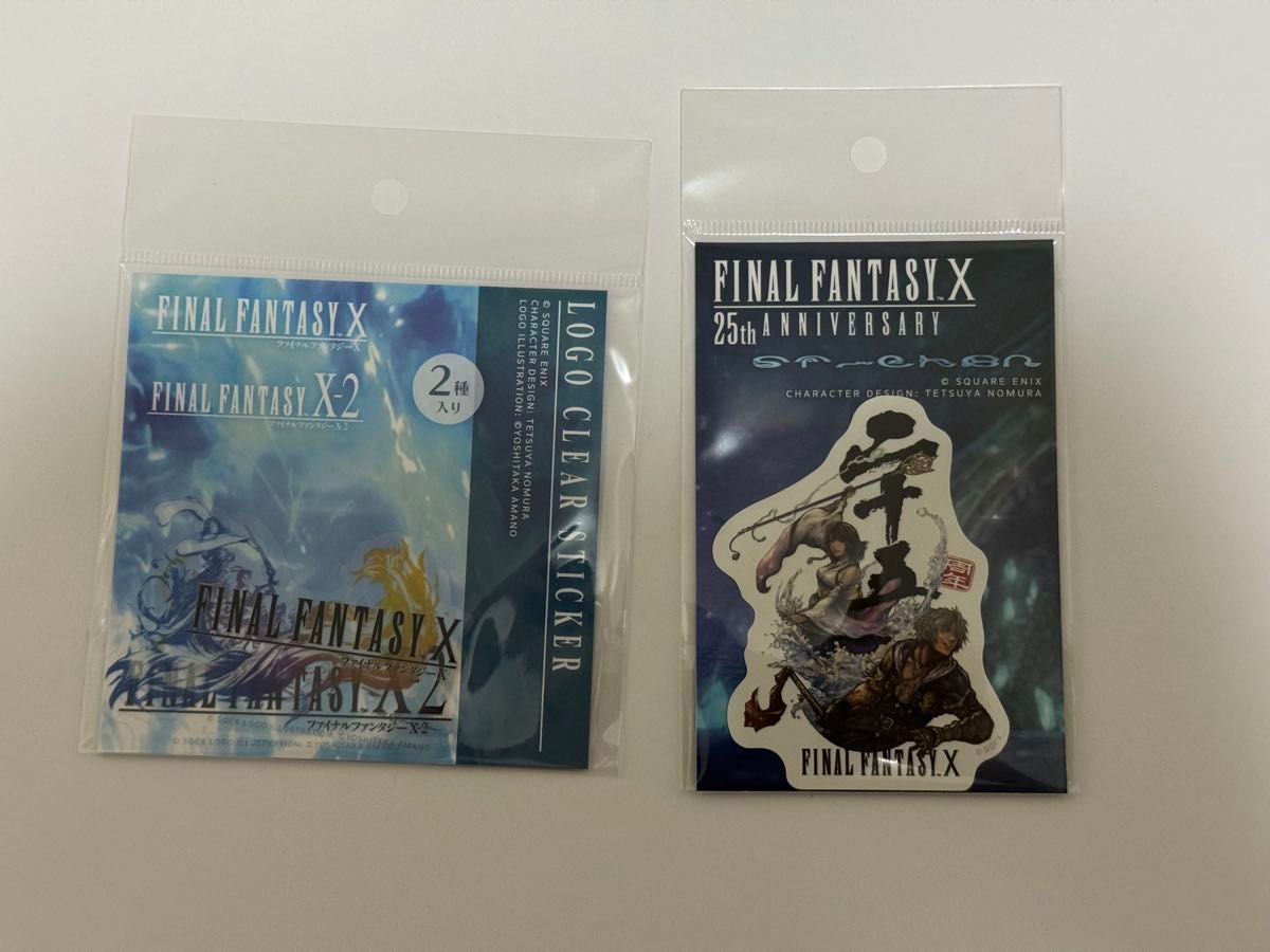 最终幻想X 25周年纪念标志透明贴纸 & 贴纸2点套装