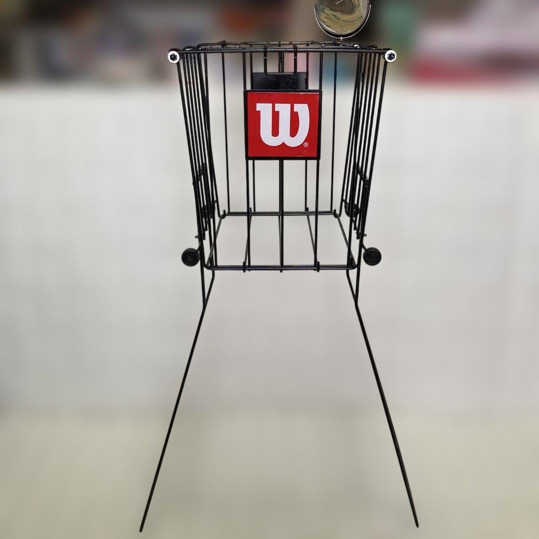 【Excellent condition】 Wilson Tennis Ball Basket, Black, Wilson